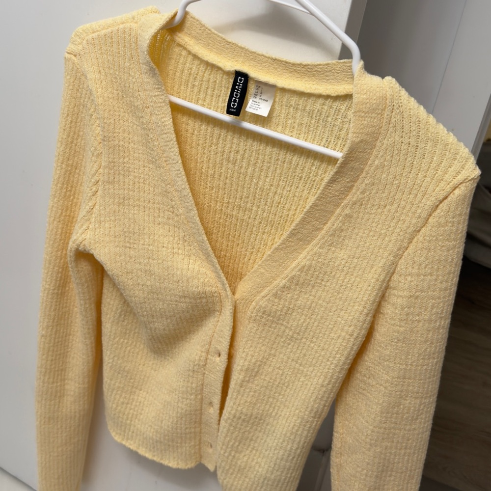 H&M Soft Yellow Women's Cardigan